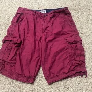 Urban Pipeline Men's Dark Red Cargo Shorts- 36
